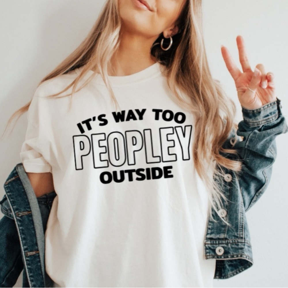 Casual White Graphic Tee by Midwest Threads & Co